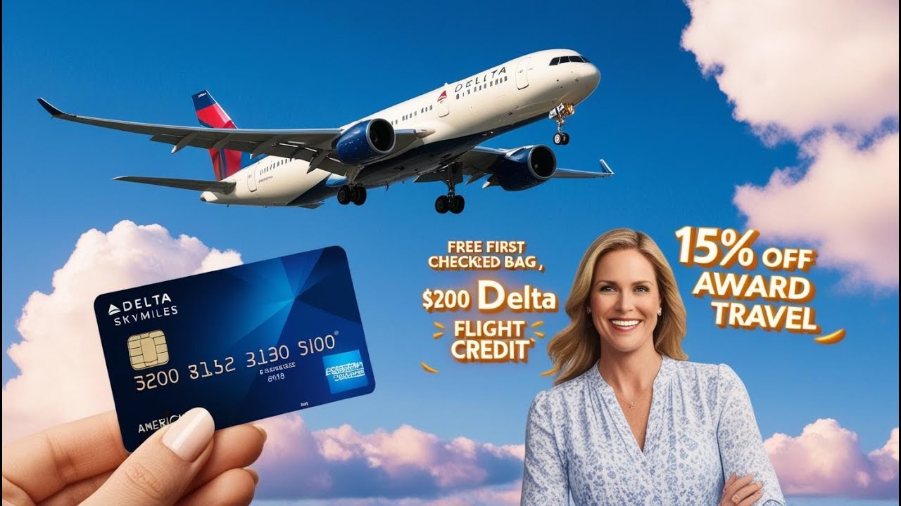 Fly Smarter with Delta SkyMiles Gold Business Amex Card | Huge Saving, $200 Credit, Free Bags & More