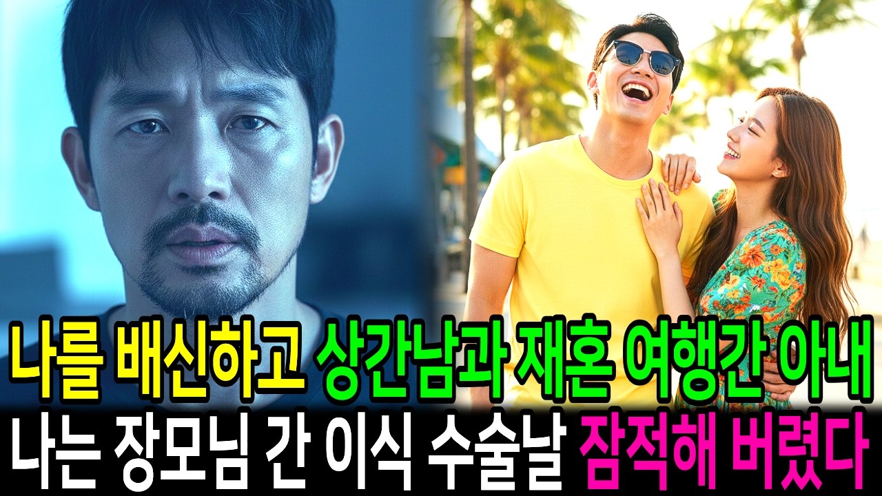 장모님 살리려 간 이식 날짜 잡았는데, 아내는 상간남과 재혼 여행 계획 짜고 있었다  난 수술 당일 병원에서 잠적해버렸다 아내의 울부짖는 문자 우리 엄마 죽으면 살인자는 너야!