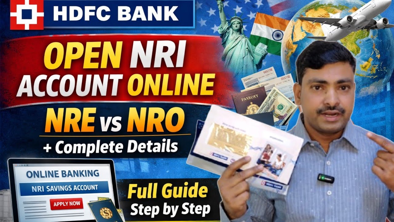HDFC NRI Account Opening Online 2026 | Saudi Arabia | NRE vs NRO Full Details | #sadrevlog