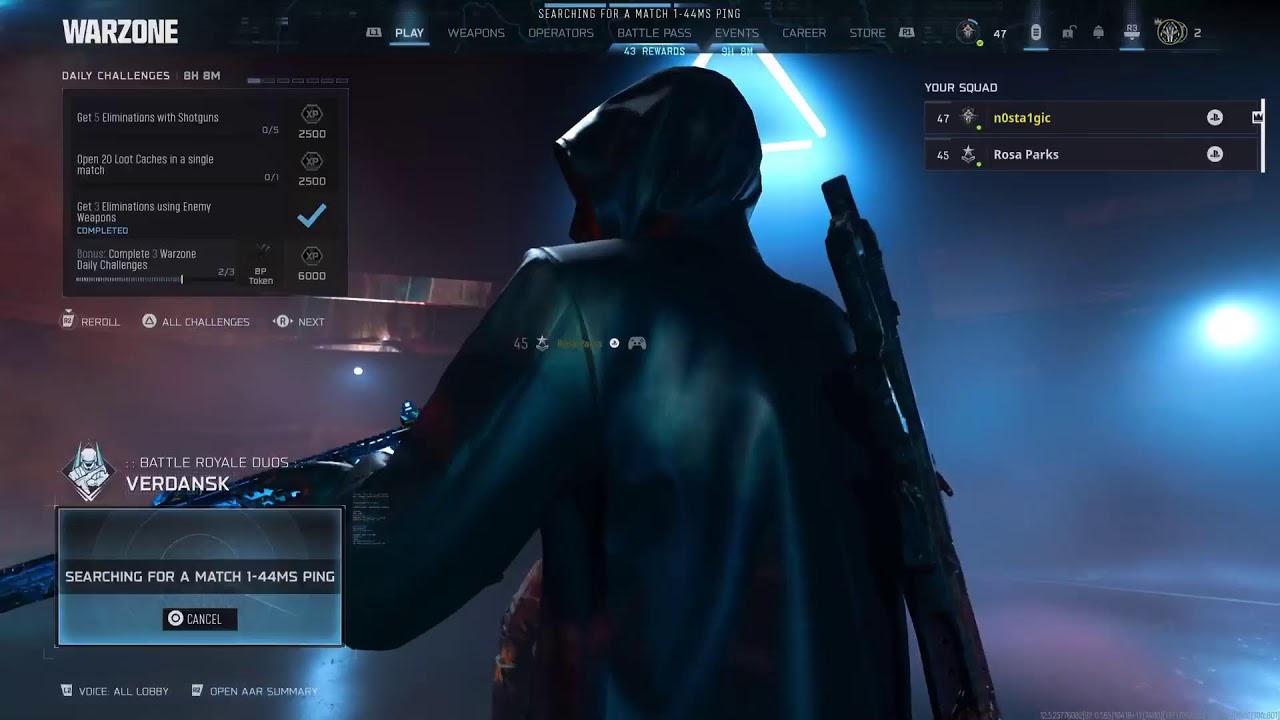 Cod gaming grinding