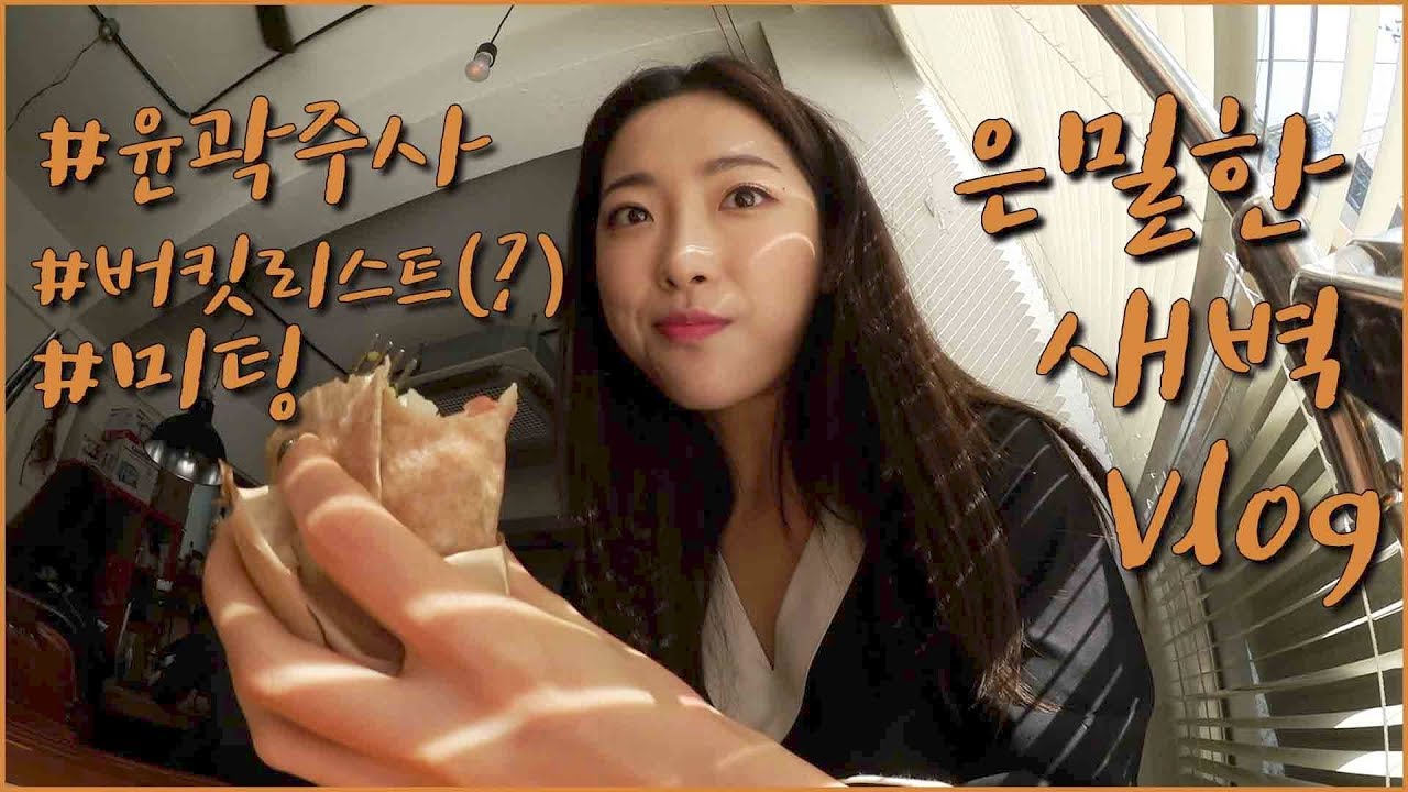 은밀한 새벽 Vlog (윤곽주사, 새로운(?) 카메라, 버킷리스트 달성, 미팅)