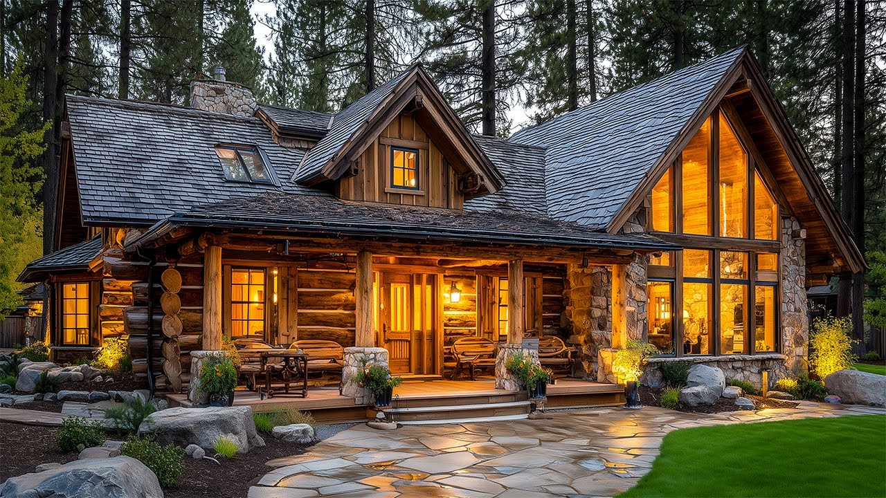 Luxury Cabin & Secret Basement - Start To Finish Timelapse