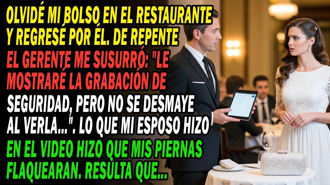 Olvidé Mi Bolso Y Regresé👜 El Gerente Me Susurró🤔 _Vea Este Video De Seguridad🎥 Pero No..._⁉️