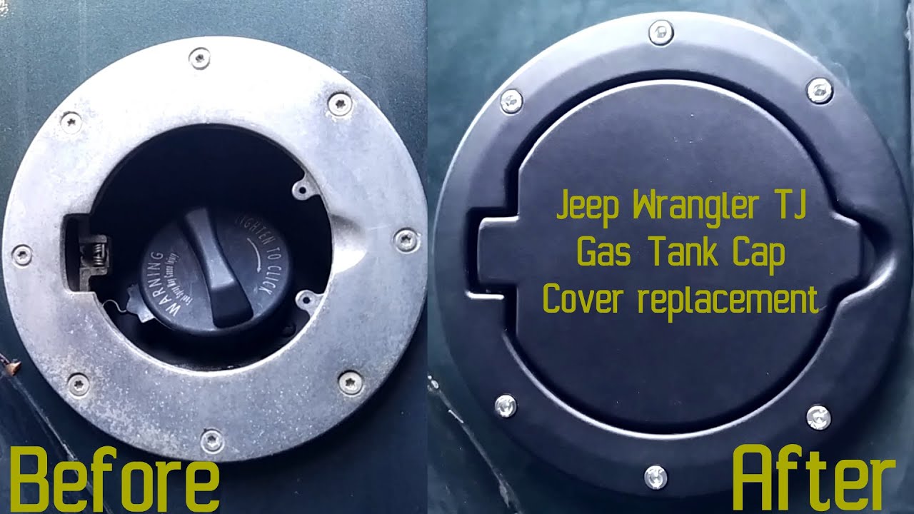 Installing HOOKE ROAD Gas Cap Cover on my Jeep Wrangler TJ
