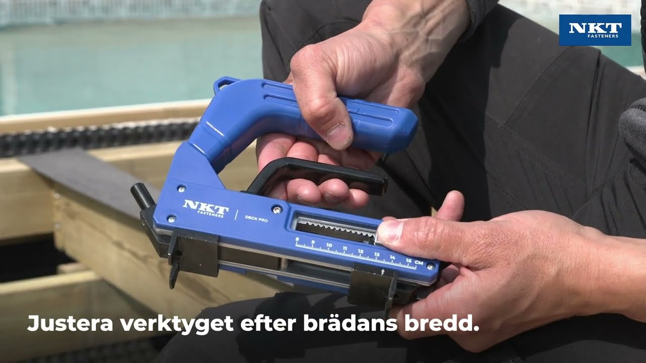 NKT Fasteners Deck Pro® – Snyggare trädäck utan synliga skruvar