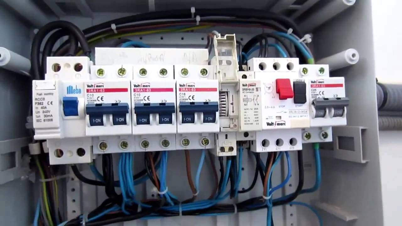 Funcionamiento de cuadro eléctrico de piscina, ( esquema)