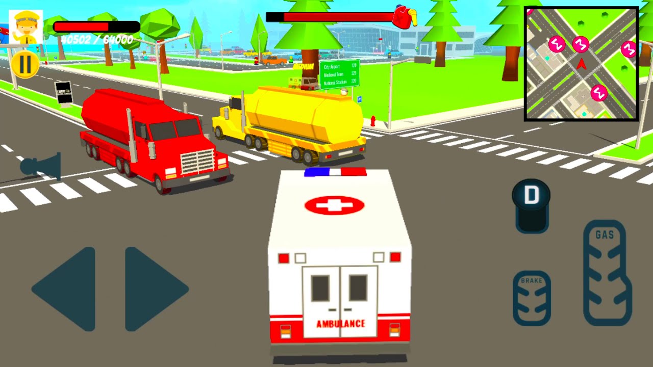 City Driver : Ambulance Car Game Open World Gameplay #game #gaming #gameplay #androidgames #2025