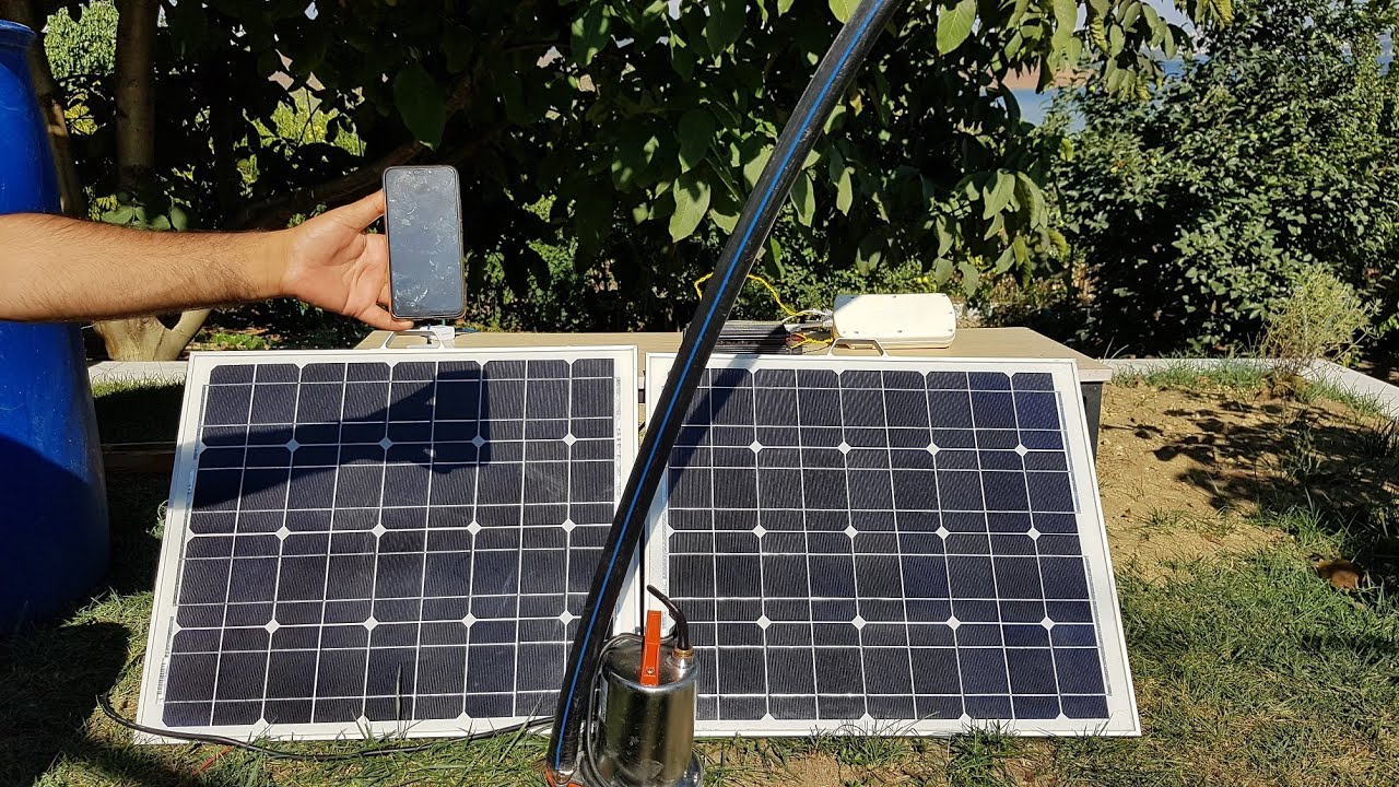 GÜNEŞ ENERJİLİ AKILLI SULAMA (CEP TELEFONU İLE UZAKTAN KONTROL)