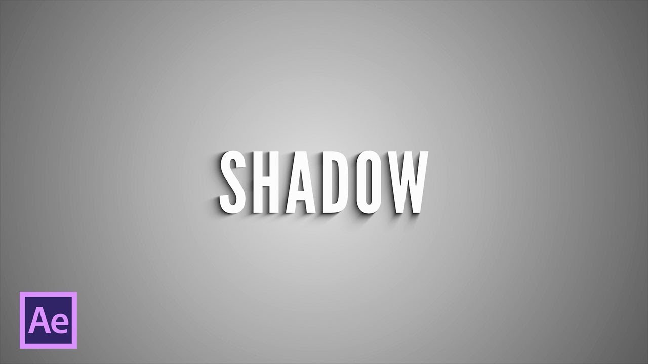 Создание тени от текста в After Effects (Shadow from text in After Effects)