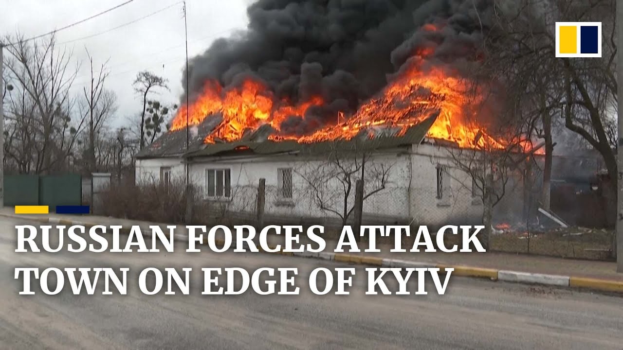 Devastation in Ukrainian city of Irpin as Russian forces head within a breath of Kyiv