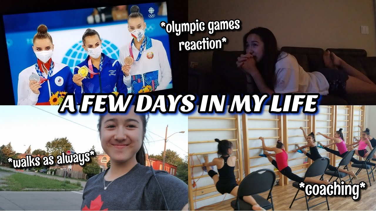a few summer days in my life - rhythmic gymnastics training, tokyo 2020 reaction and more!