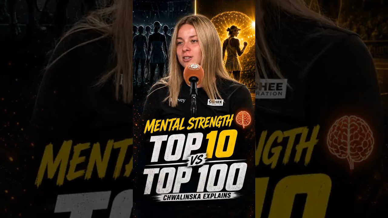 Maja Chwalińska Explains Top 10 vs Top 100 👀 #chwalinska #andreeva #rolandgarros