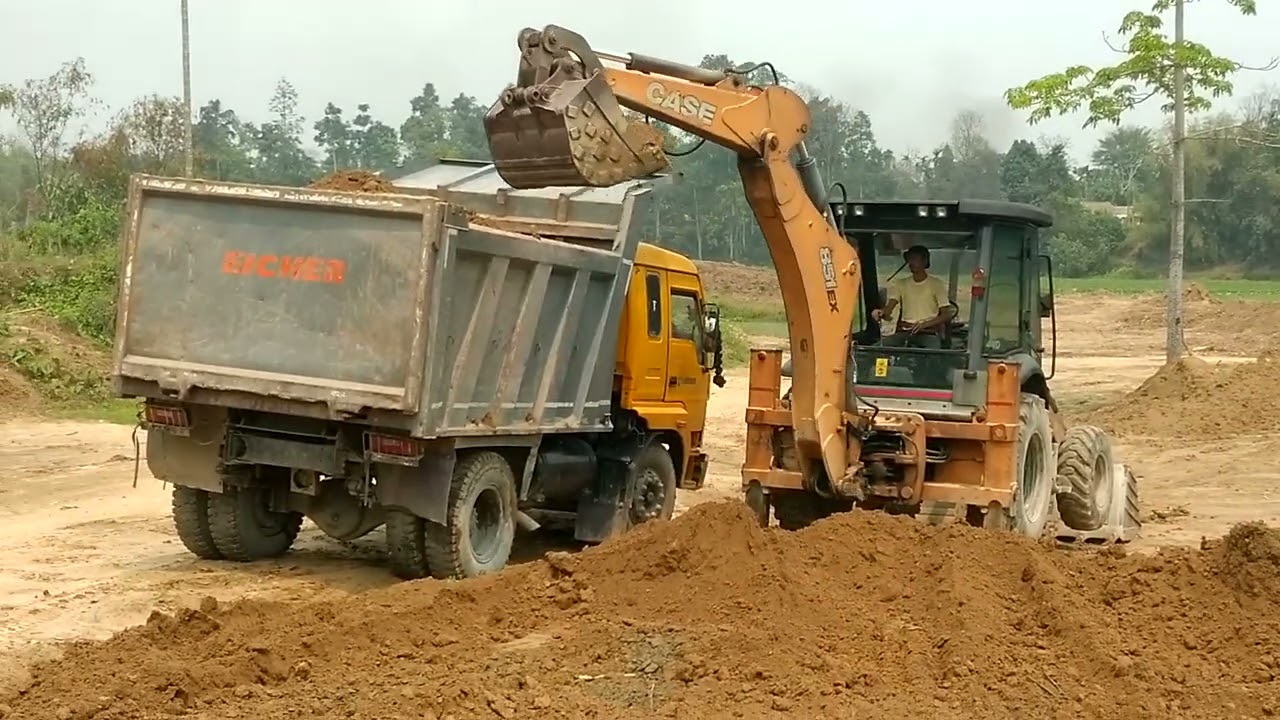 jcb case 851ex / backhoe loading mode / dumper videos/ JCB videos