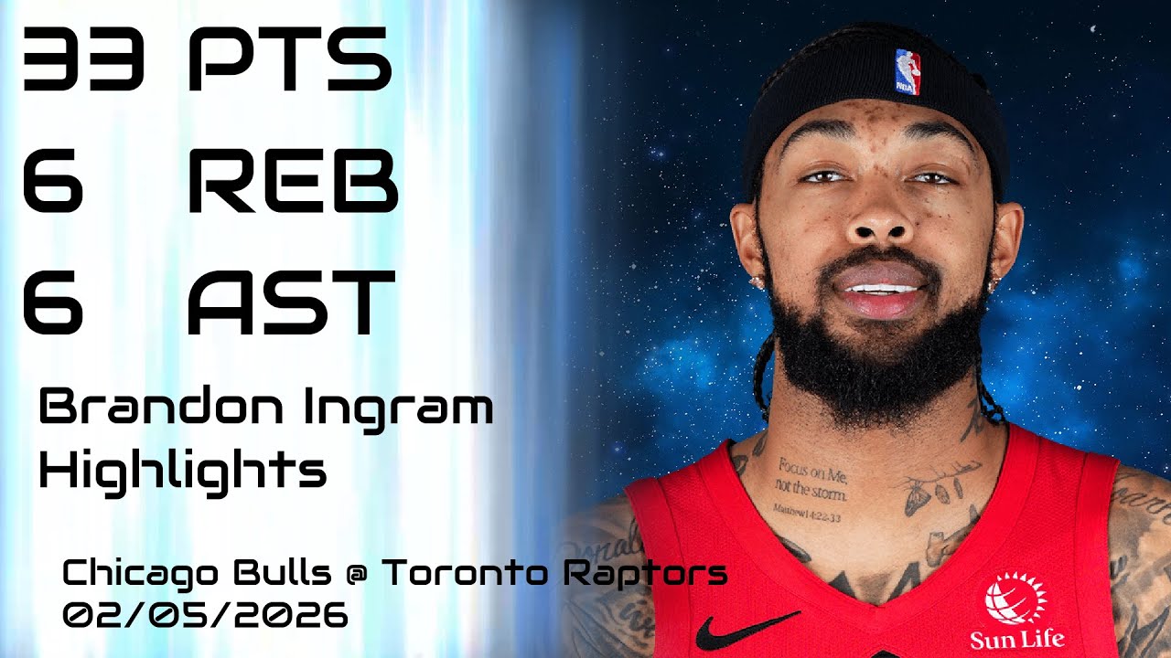 NBA - Brandon Ingram Highlights - Chicago Bulls vs Toronto Raptors - 02/05/2026