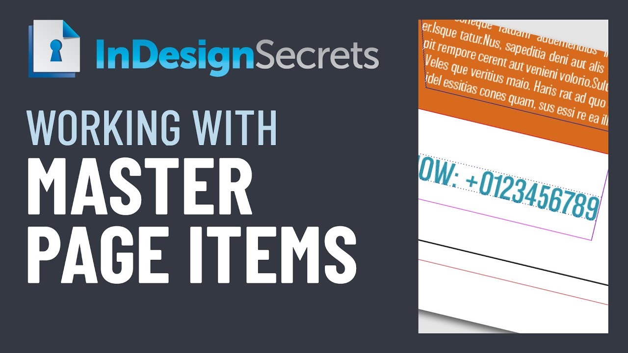 InDesign How-To: Select and Edit Master Page Items (Video Tutorial)