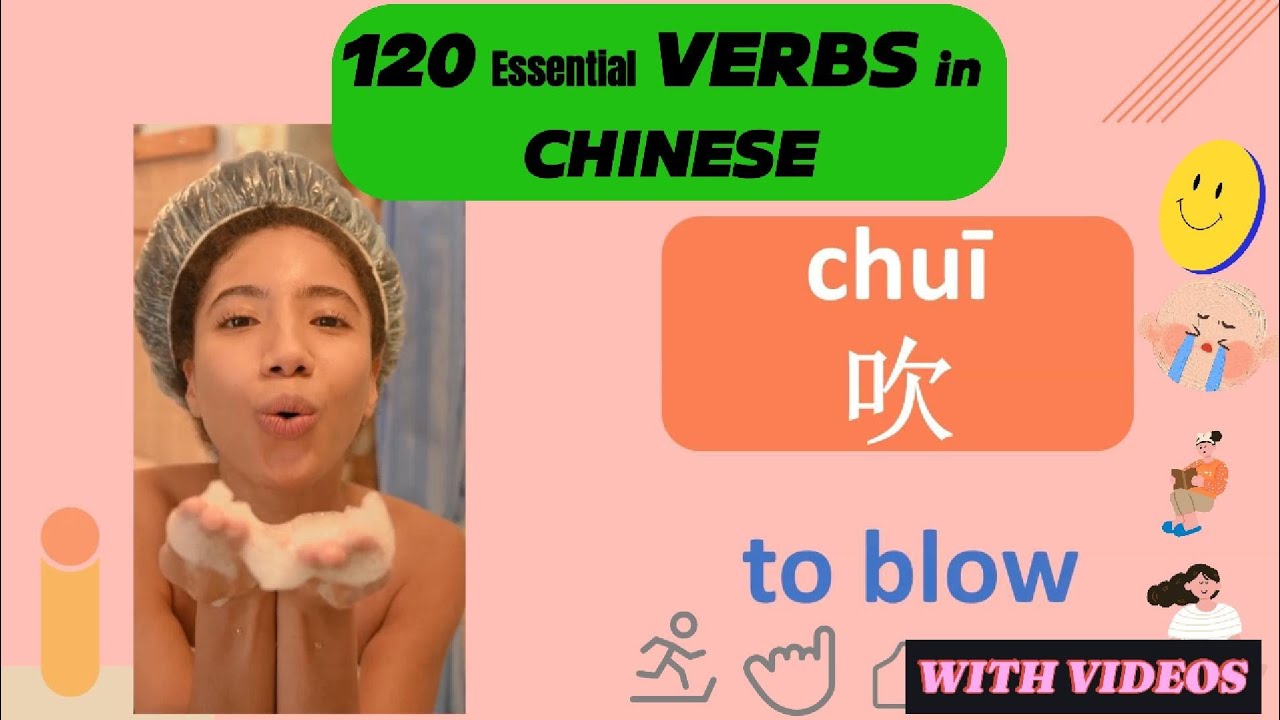 120 Chinese Action Verbs .  Daily Life Chinese, You Must Know