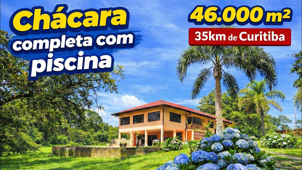 CHÁCARA DOS SONHOS! CASA 348M² + PISCINA + BARRACÃO + CASA CASEIRO