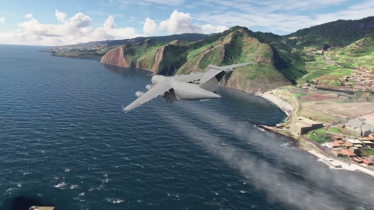 Master of the Skies: C-17’s Jaw-Dropping Go-Around at Madeira