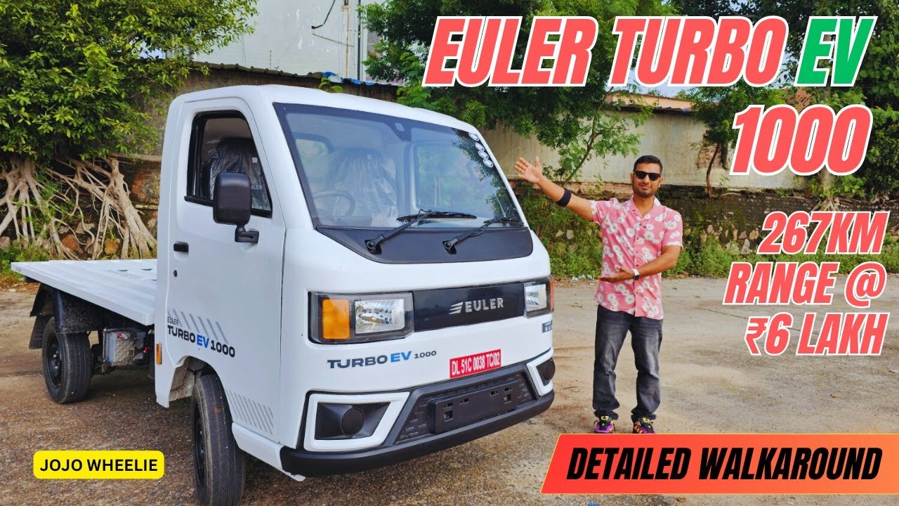 Euler Turbo EV 1000 Maxx Range Detailed walkaround | EV Pickup truck | 267km Range @₹6 Lakh at 1ton