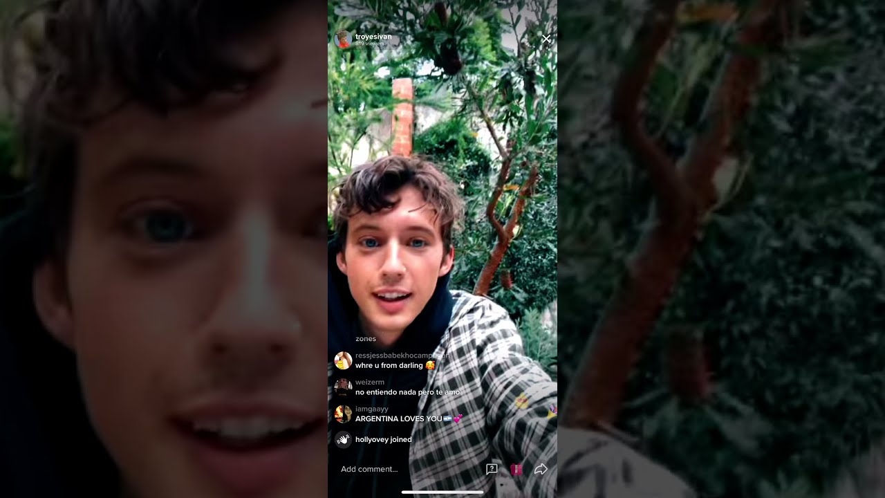 Troye Sivan & Tate McRae TikTok Live (04/16/2021)
