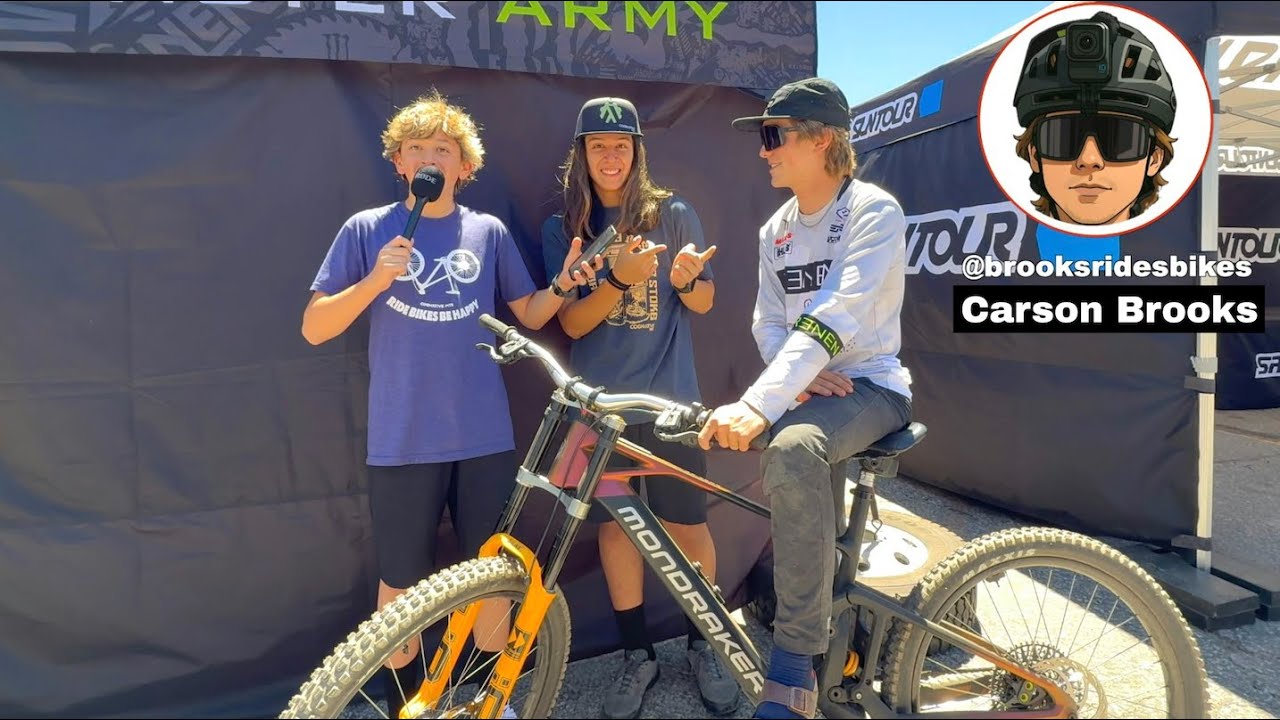 Carson Brooks Answers 5 Funny MTB Questions At Monster Pro Series USA Nationals