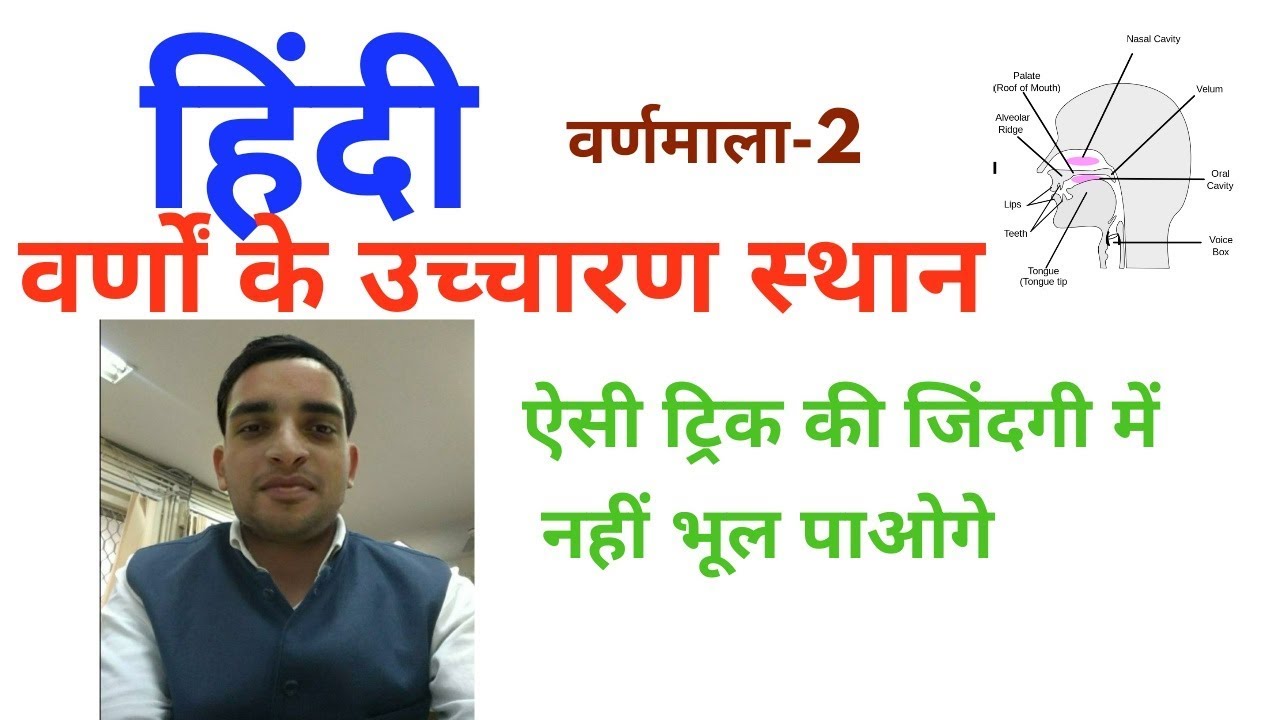 हिंदी: वर्णों के उच्चारण स्थान (वर्णमाला-2)