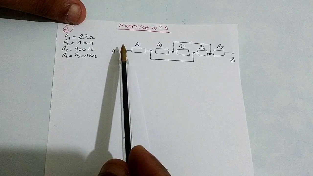 Exercice résistance équivalente #Analyse des circuits a courant continu (partie 11)