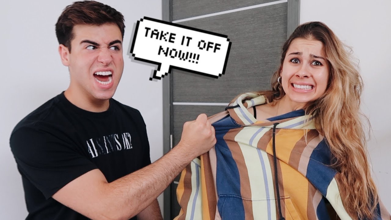 Wearing My Boyfriend's Bestfriend's Hoodie To See How He Reacts..