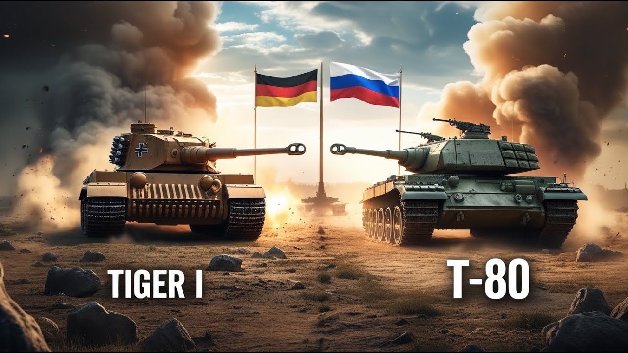 Tiger I vs T-80: Легенда Второй мировой против современной машины