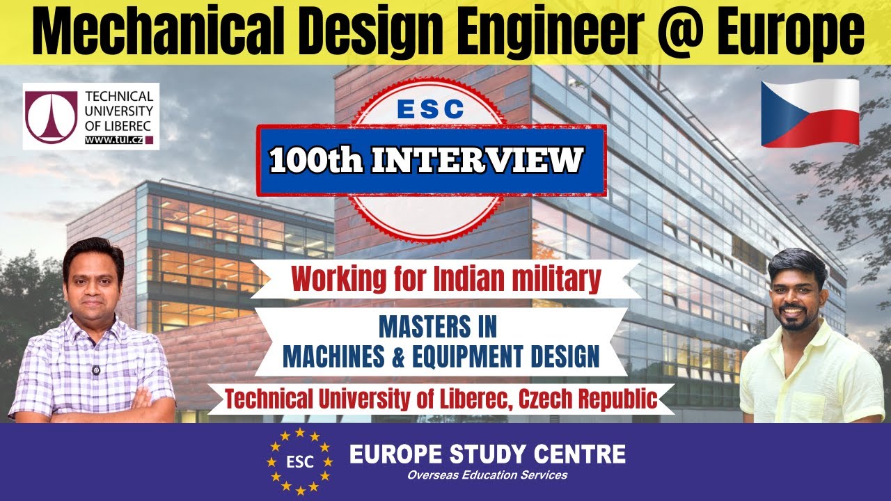 ESC Success Story #100 🎉 | Indian Army Project | MS Machine & Equip. Design | TU Liberec - CR