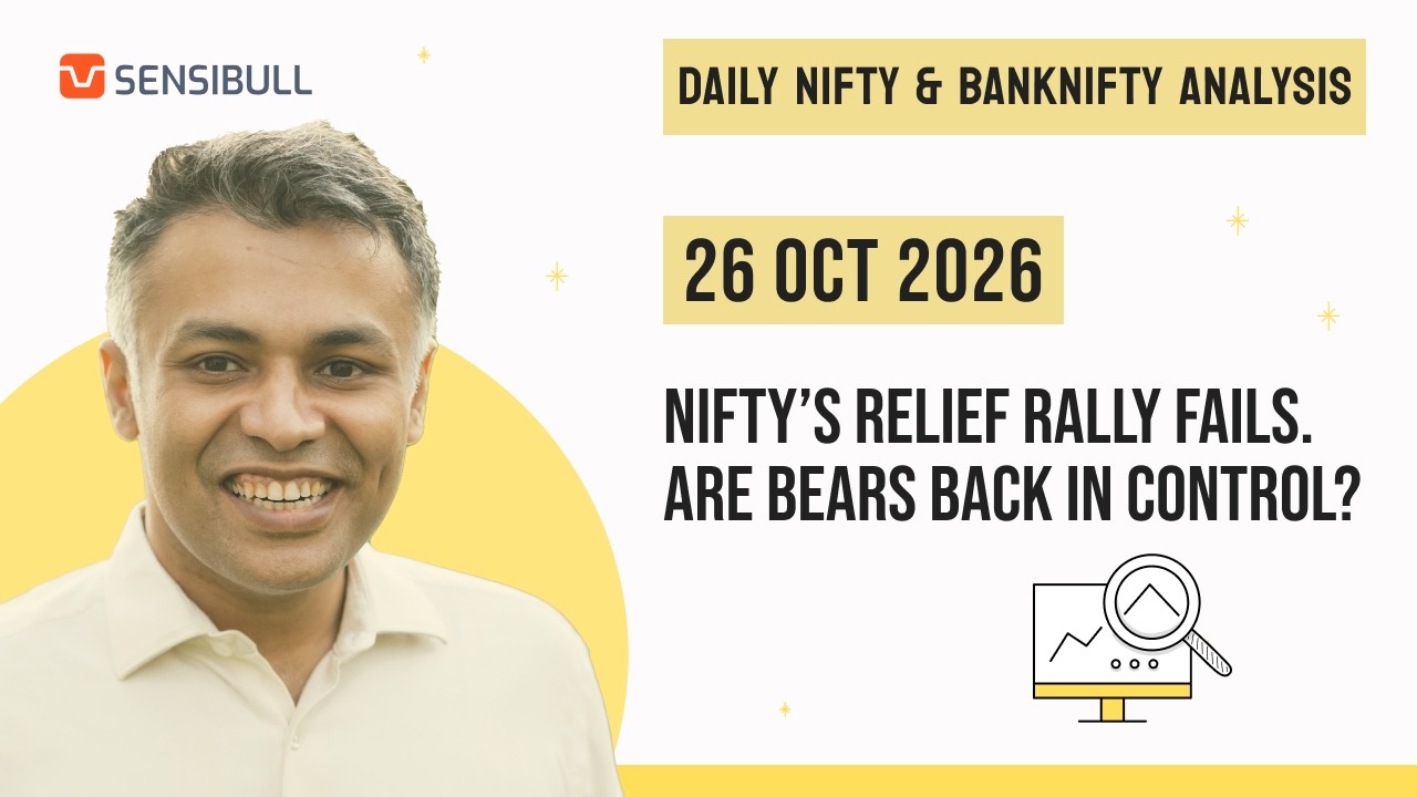 NIFTY & BANK NIFTY Analysis for Tomorrow | Stock Market Outlook | 26 October 2026, Monday
