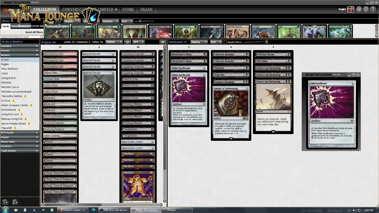 Mono Black 8 Rack Modern Deck Tech