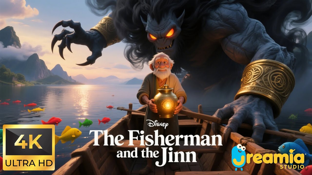 Fisherman and the Genie | Short Story in English | Arabian Nights Adventure | 4K