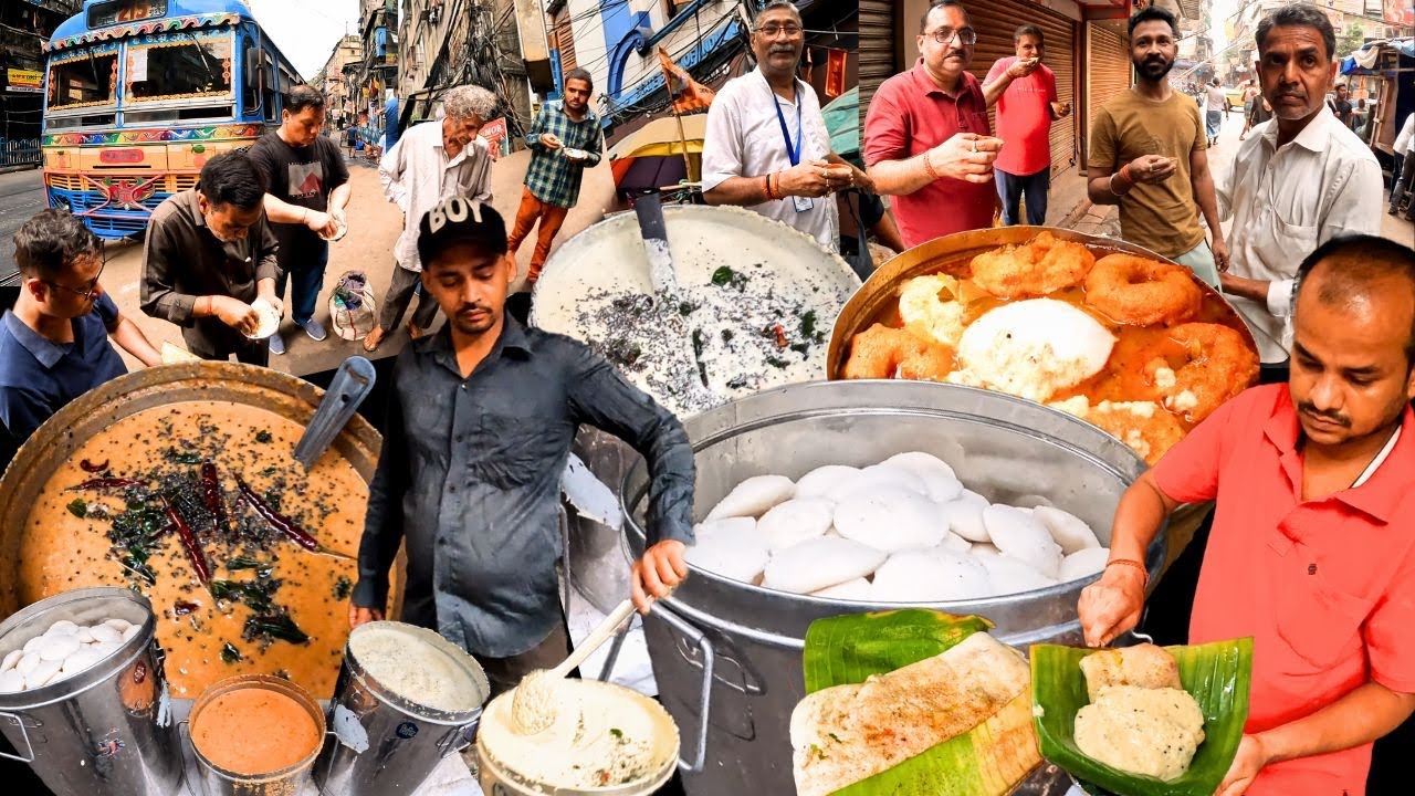 Kaligodam Cheapest Breakfast | SUPER Soft DABBAWALA Idly ₹10 ONLY | Kolkata Street Food