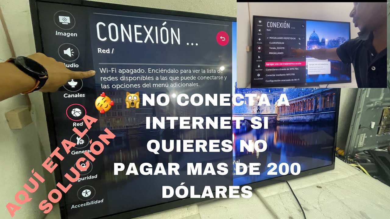SMART TV LG NO SE CONECTA A INTERNET SOLUCIÓN MUY AFECTA Y RÁPIDA //SAMSUNG//SONY//PANASONIC
