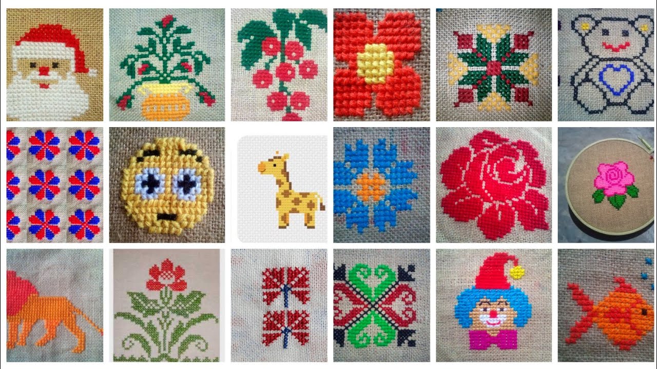 best 20+ cross stitch design. আসনের নকশা ।। ভরাট আসন ডিজাইন।।woolen sitting mat design.
