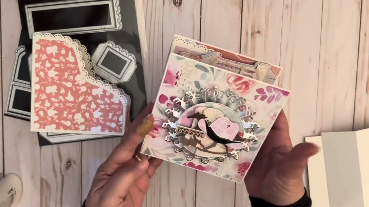Scrap Diva Designs ~ File/Card Storage Box Die ~ Embellishment Book/Tutorial
