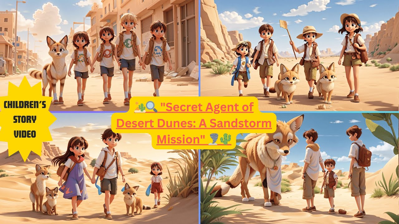 🏜️🔍 “Secret Agent of Desert Dunes: A Sandstorm Mission” 🌪️🌵 Children's Story Video 🦊