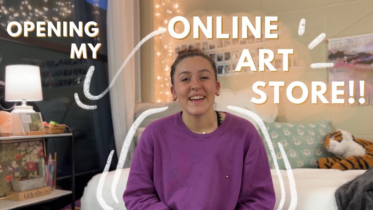 I have a BIG announcement!!! // I'm opening an online art store!!!