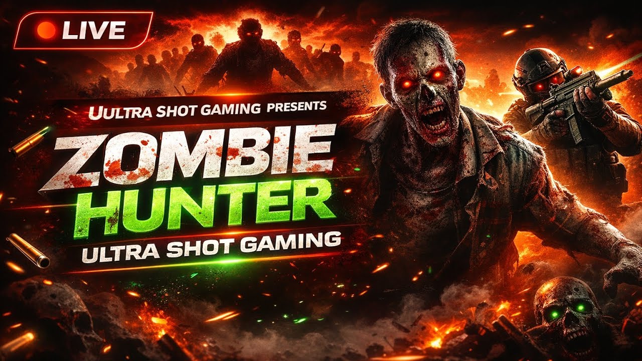 Zombie Hunter 😱🔥 | Ultra Shot Gaming |OP Zombie Kill Gameplay@Ultrashotgaming-q2h daily update video