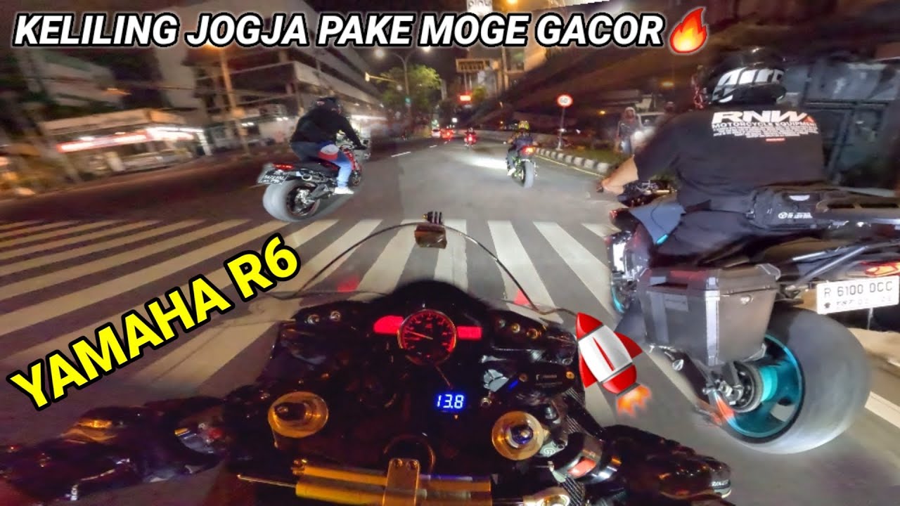 GILA‼️NIGHT RIDE PAKE MOGE R6 DI JOGJA | TERNYATA SERAME INI🔥