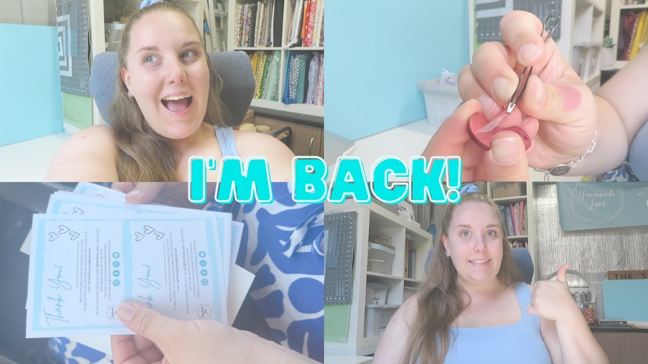 I'M BACK! - Handmade Jems studio vlog, restock prep and life updates