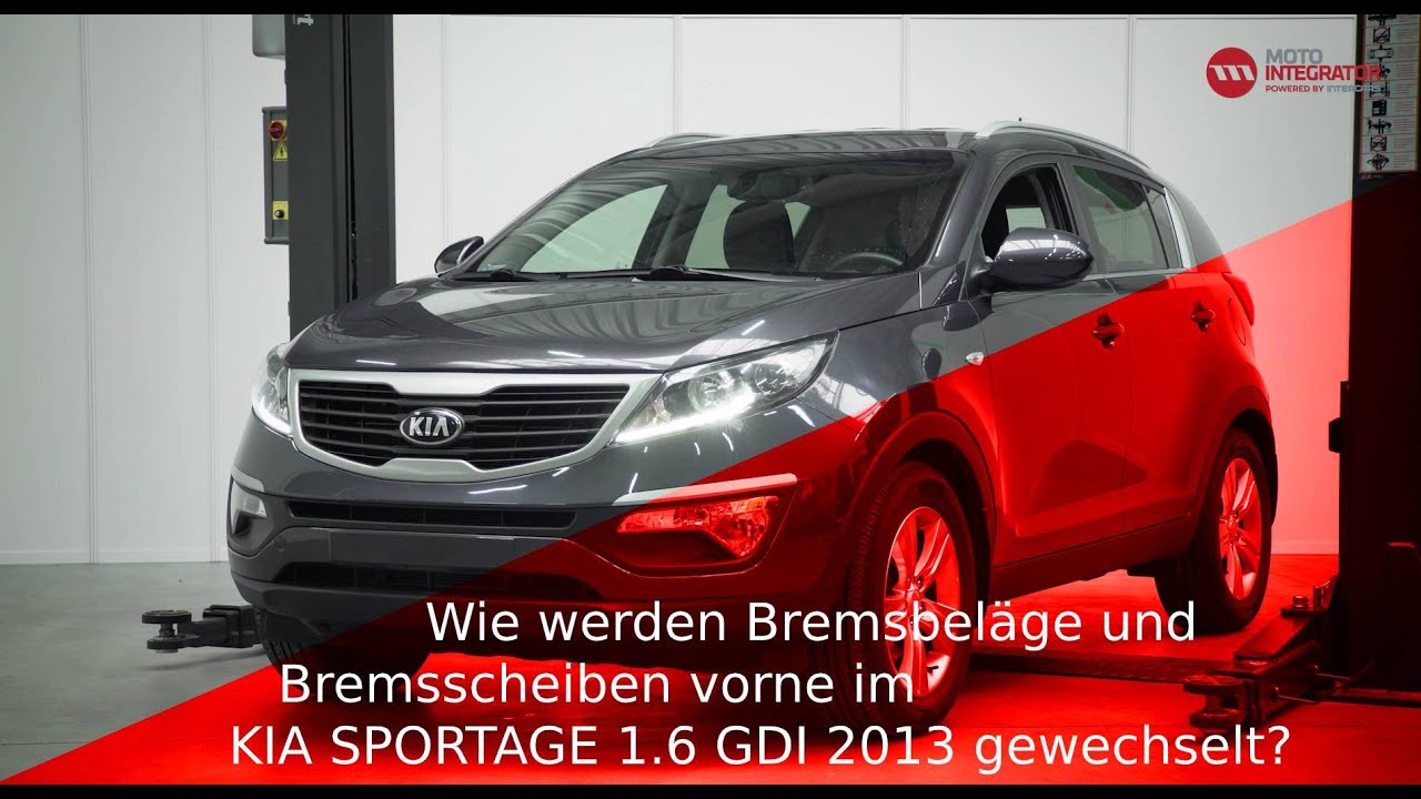 Wie werden Bremsbeläge und Bremsscheiben vorne im KIA SPORTAGE 1.6 GDI 2013 gewechselt?