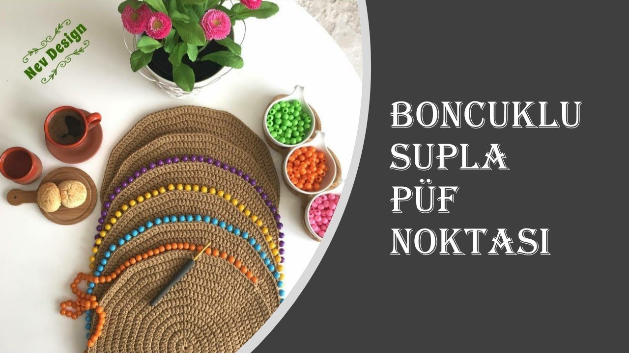 Boncuklu Supla Yapımının Püf Noktası 😉#supla#amerikanservis#örgü#örgüsupla#crochet#handmade#boncuk