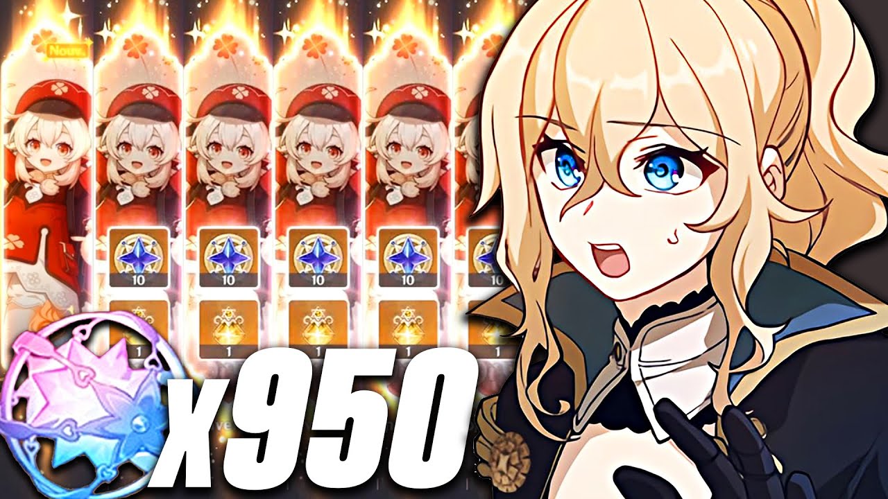 UN ABONNÉ AR 44 VEUT KLEE C6 ! Portail Héros et Armes 950 INVOCATIONS Whale ! - Genshin Impact