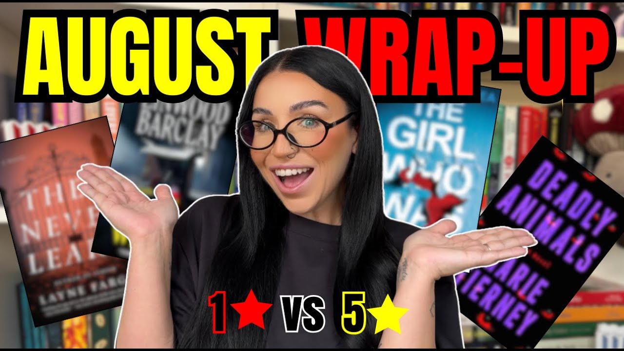 August Reading WRAPPED | 12 Books, BRUTAL Honest Reviews & The Book That SAVED My Reading Slump! ✨