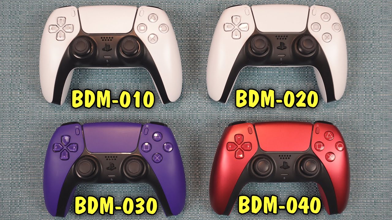 Сравнение версий DualSense: BDM-010, 020, 030 и 040 | Версии контроллеров PS5