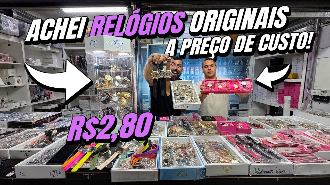 ORIGINAL COM NOTA FISCAL E GARATIA! ACHEI O IMPORTADOR DE RELÓGIOS MAIS FORTE DA 25 DE MARÇO!