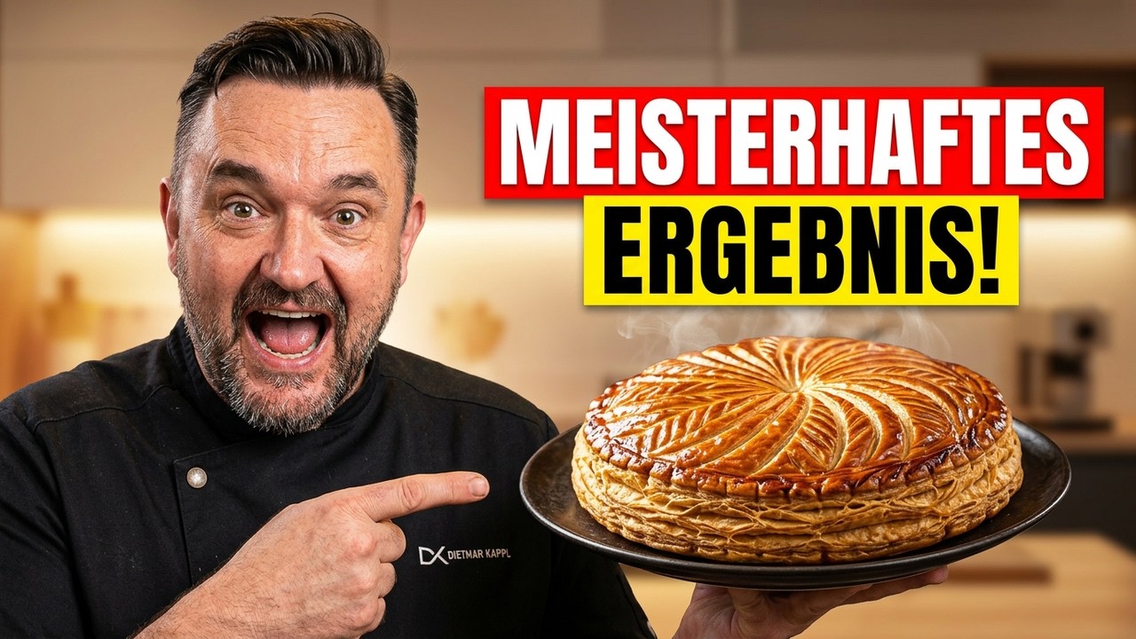 Galette des Rois mit buttrigem Blätterteig und saftiger Apfelfüllung