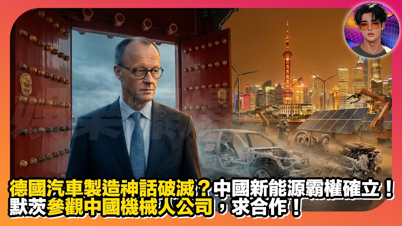 【德國選邊站】德國汽車製造神話破滅？｜中國新能源霸權確立｜默茨參觀中國機械人公司，求合作｜娛樂爆爆爆2.0